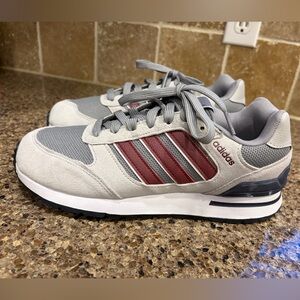Adidas Run 80s Gray and Burgundy - Men’s 7